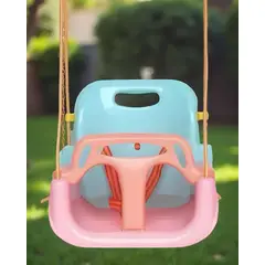 GENERICO - ASIENTO DE COLUMPIO 3 EN 1 INFANTIL ROSA