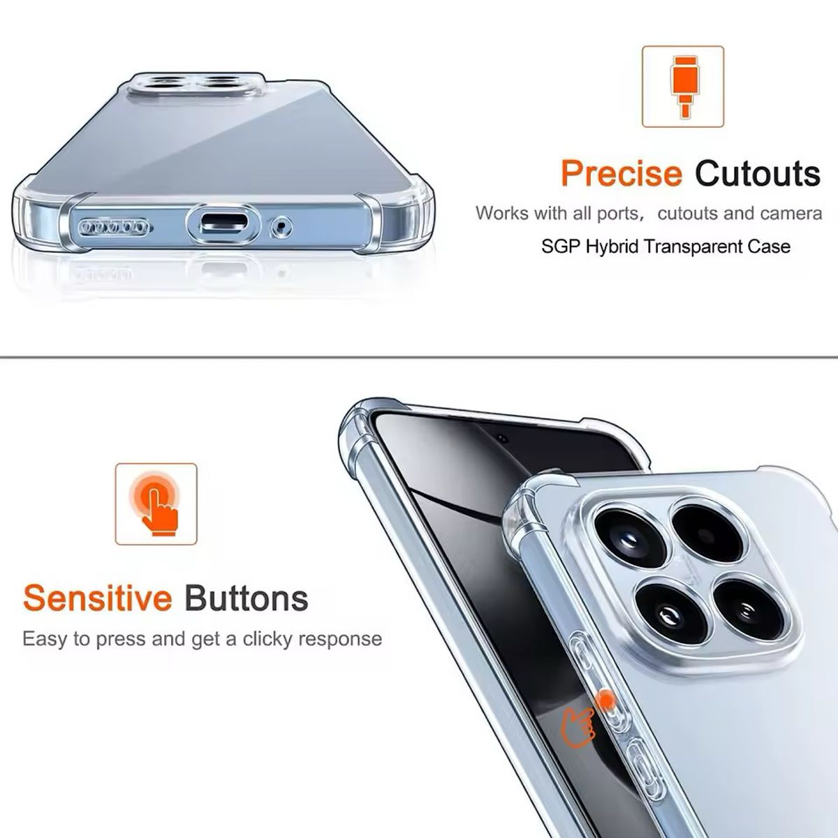 GENERICO - Carcasa Transparente Reforzada Para Xiaomi 15T
