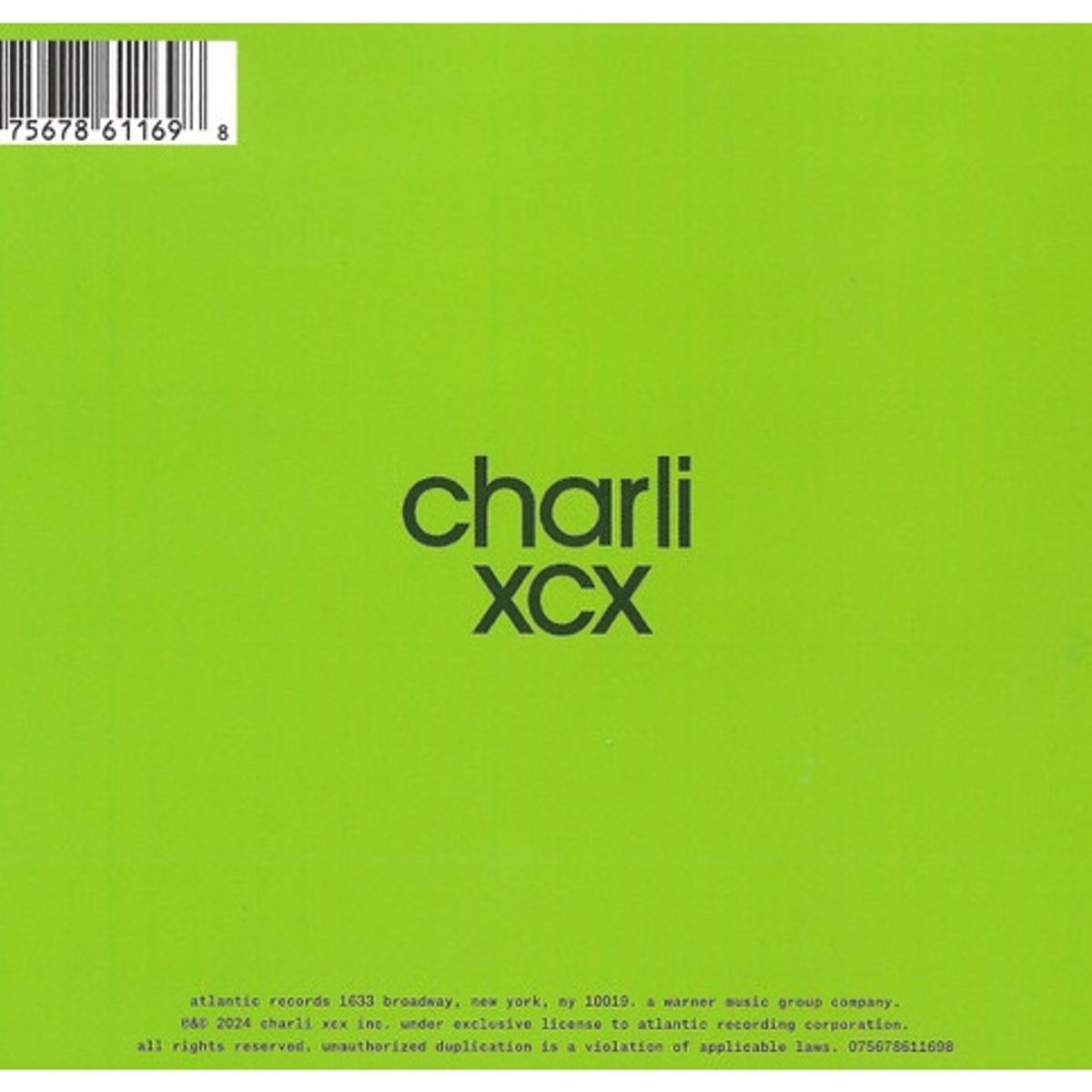 GENERICO - CHARLI XCX - BRAT / CD