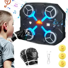 KUANGYE - Máquina De Boxeo Inteligente Recargable Con Música Bluetooth Luz Led Montada En La Pared