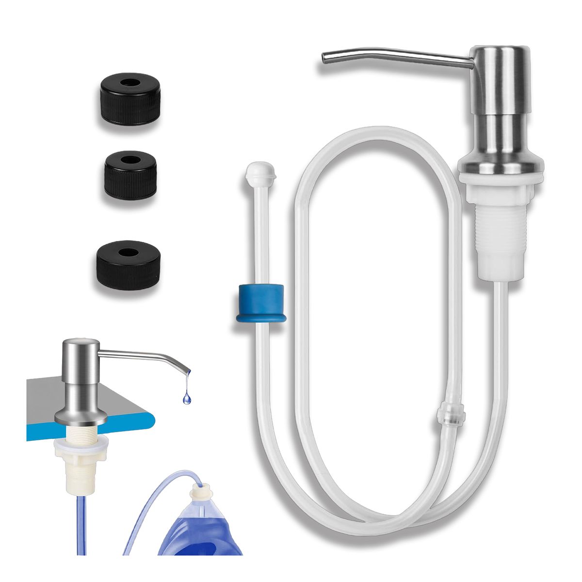 KINDA NICE - Dispensador De Jabón Para Fregadero De Cocina 12m