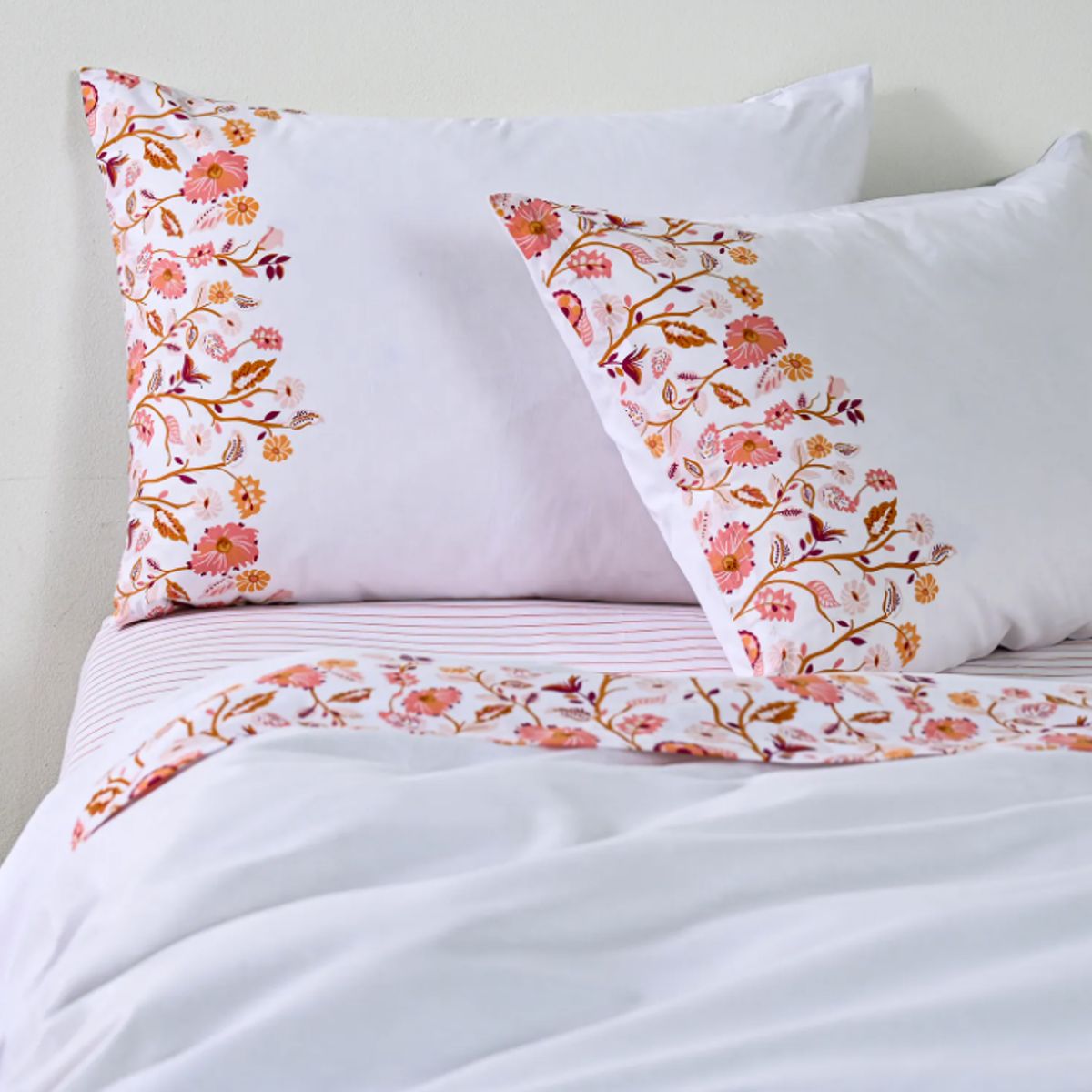 CANNON - Sabanas Cannon 2 Plazas 144 Hilos Tropico Coral