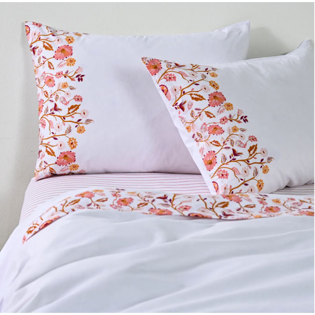 CANNON - Sabanas Cannon 2 Plazas 144 Hilos Tropico Coral