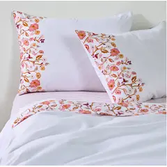 CANNON - Sabanas 2 Plazas 144 Hilos Tropico Coral