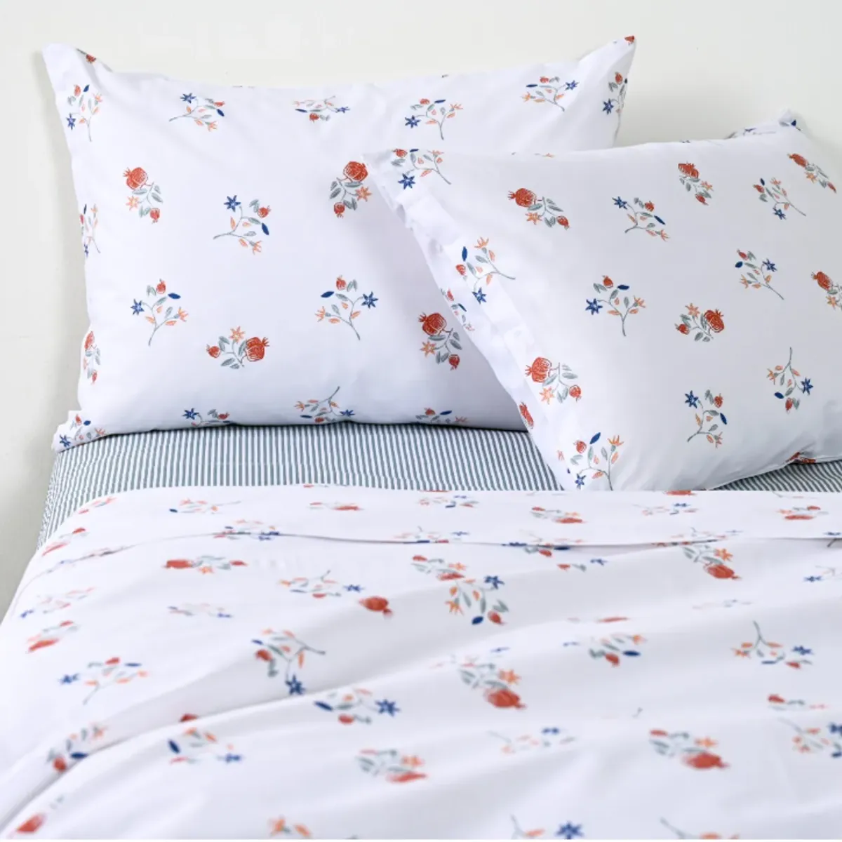 CANNON - Sabanas Cannon 2 Plazas 144 Hilos Citrus azul