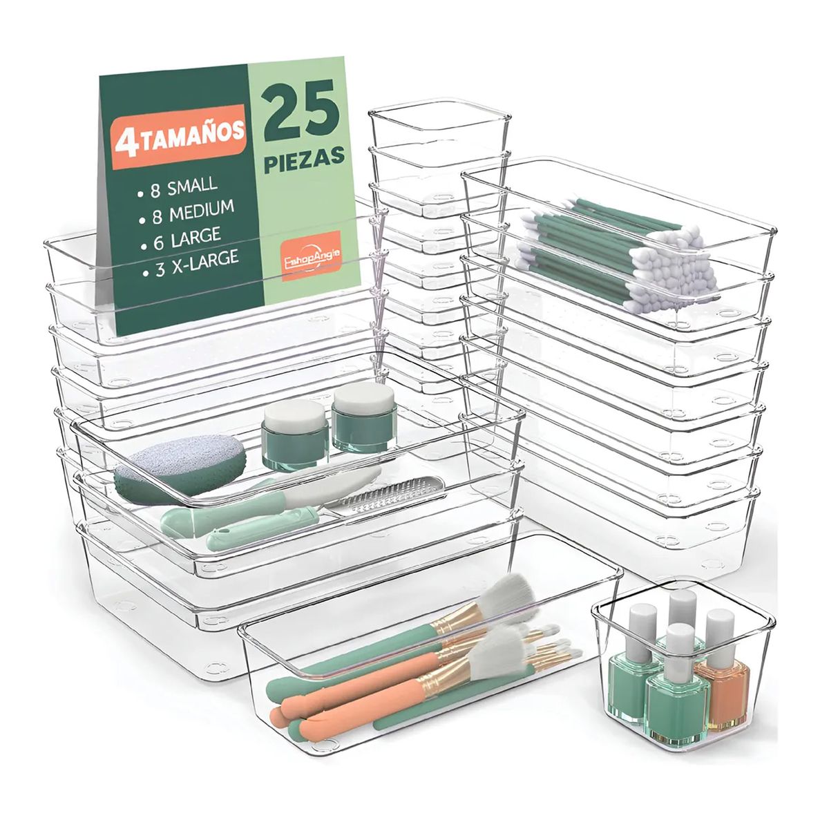OFERTABKN - Set De 25 Cajones De Escritorio Organizadores