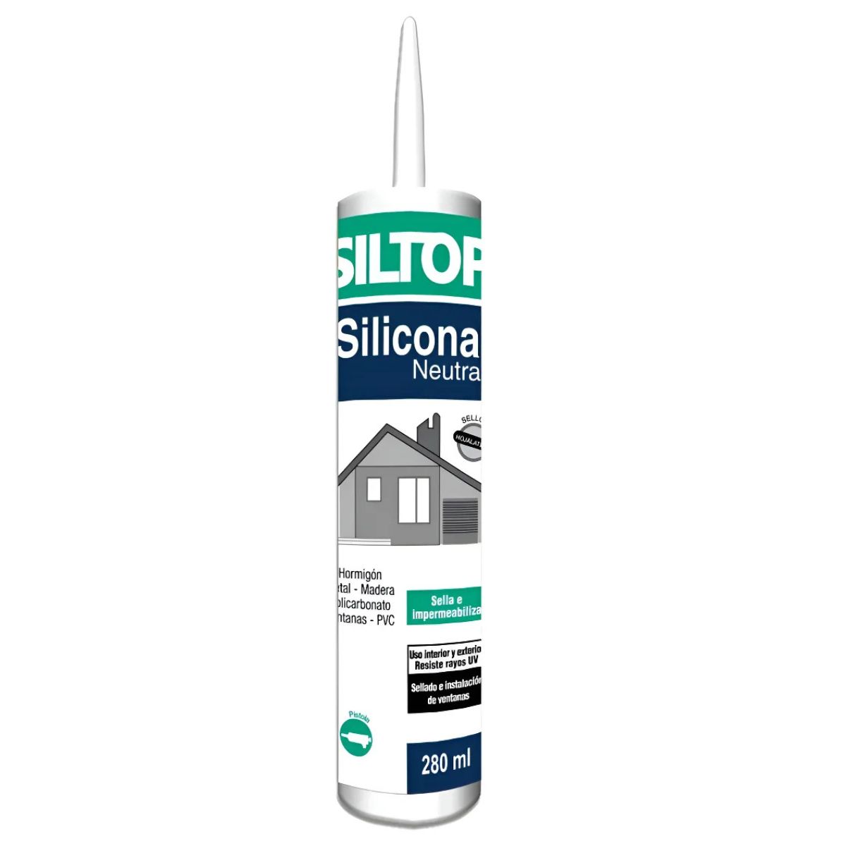 GENERICO - Siltop Silicona Neutra Gris 280ml