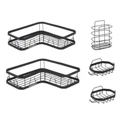 OFERTABKN - Set 5 Piezas Esquinero Organizador Ducha Baño Con Adhesivos