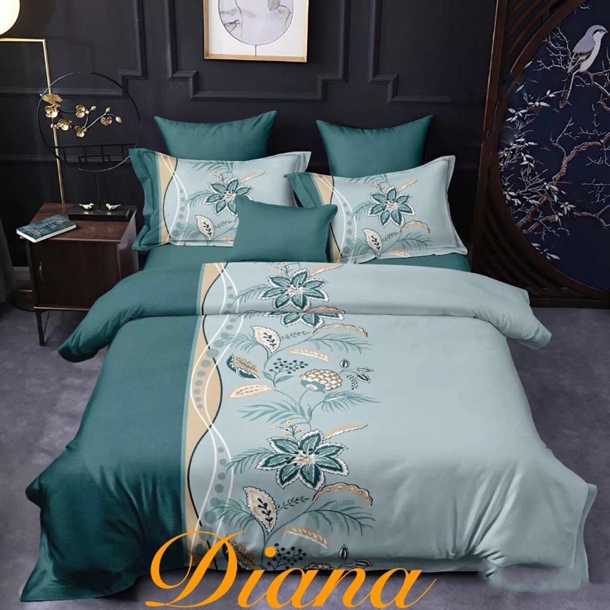 GENERICO - CUBRECAMA QUILT DE VERANO DELGADO DISEÑO DUOCOLOR  FLORES 1.5 PLAZA