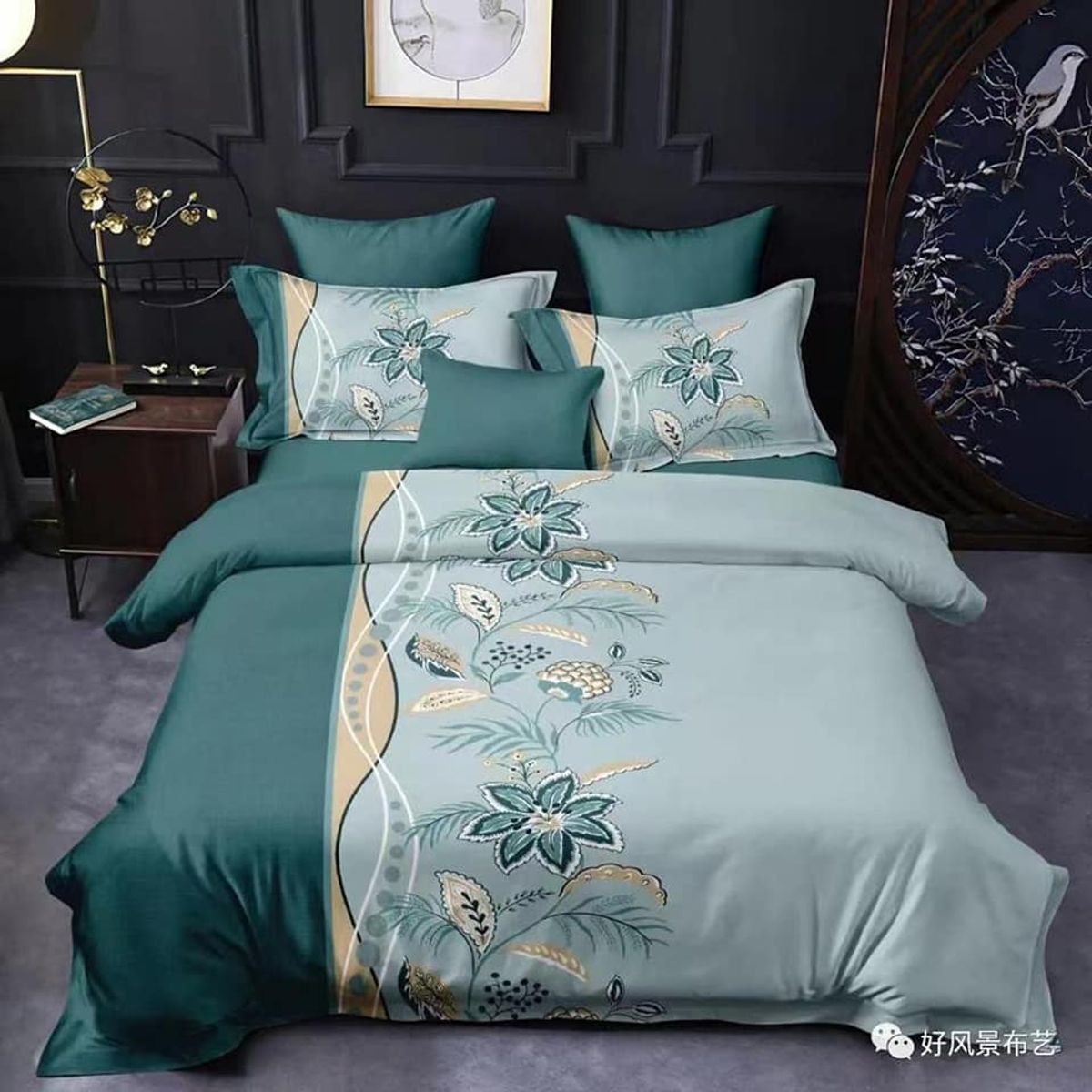 GENERICO - CUBRECAMA QUILT DE VERANO DELGADO DISEÑO DUOCOLOR  FLORES 1.5 PLAZA