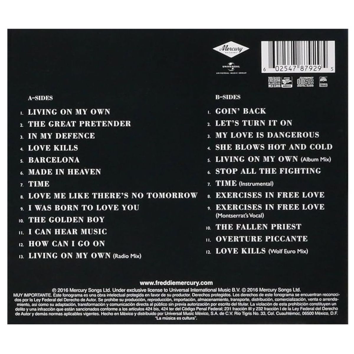 GENERICO - FREDDIE MERCURY - MESSENGER OF THE GODS: THE SINGLES (2CD) / CD