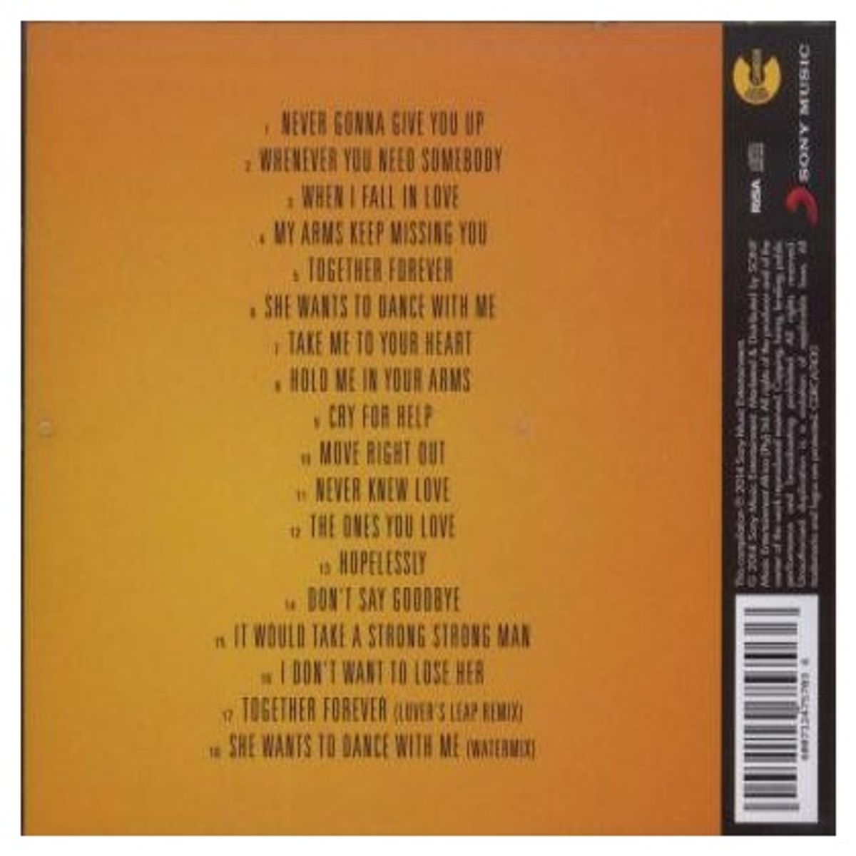 GENERICO - RICK ASTLEY - THE BEST OF / CD