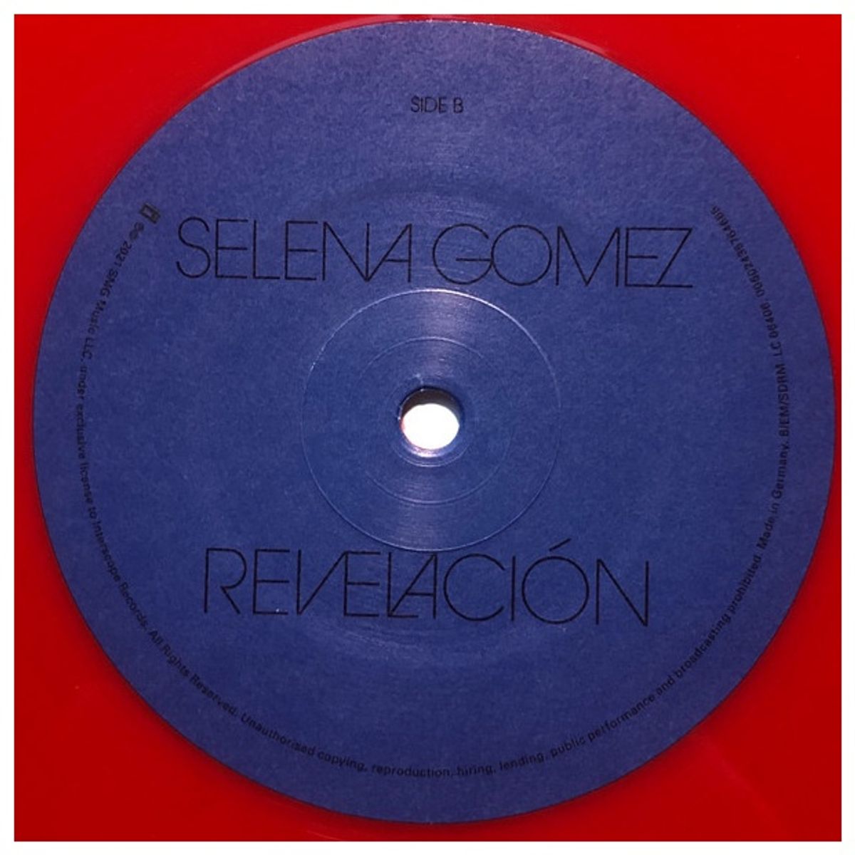 GENERICO - SELENA GOMEZ - REVELACION (RED VINYL) / VINILO