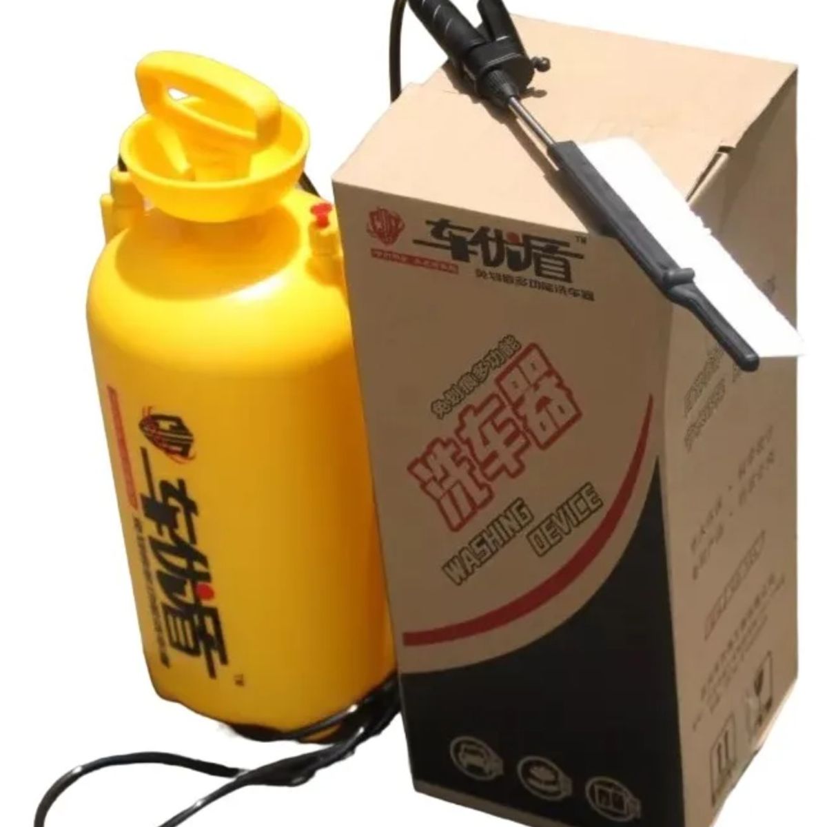 GENERICO - Tanque Bomba De Agua Para Lavado De Autos 12 Litros Cepillo