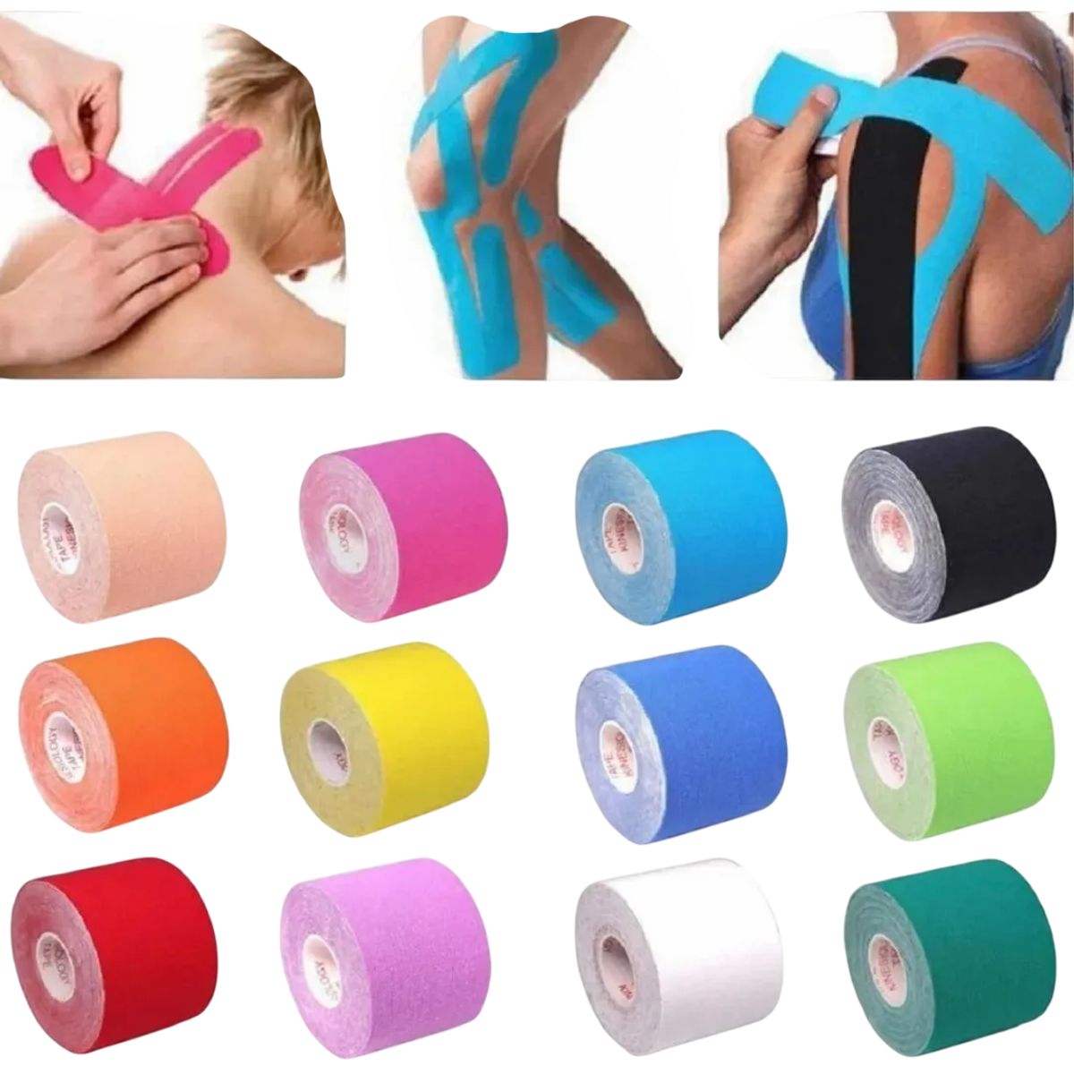 GENERICO - Tape Cinta Kinesiologica De Recuperación 5mx5cm