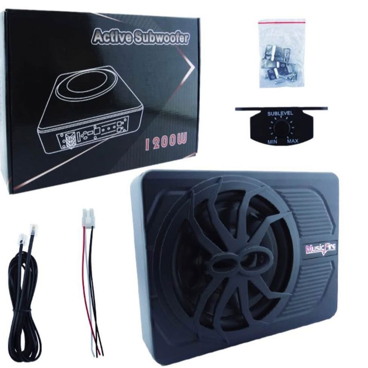 GENERICO - Subwoofer Amplificador para Auto de 1200Watt