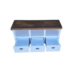 CASAHOGGAR - Rack Rustico Vinovo Blanco Bicolor