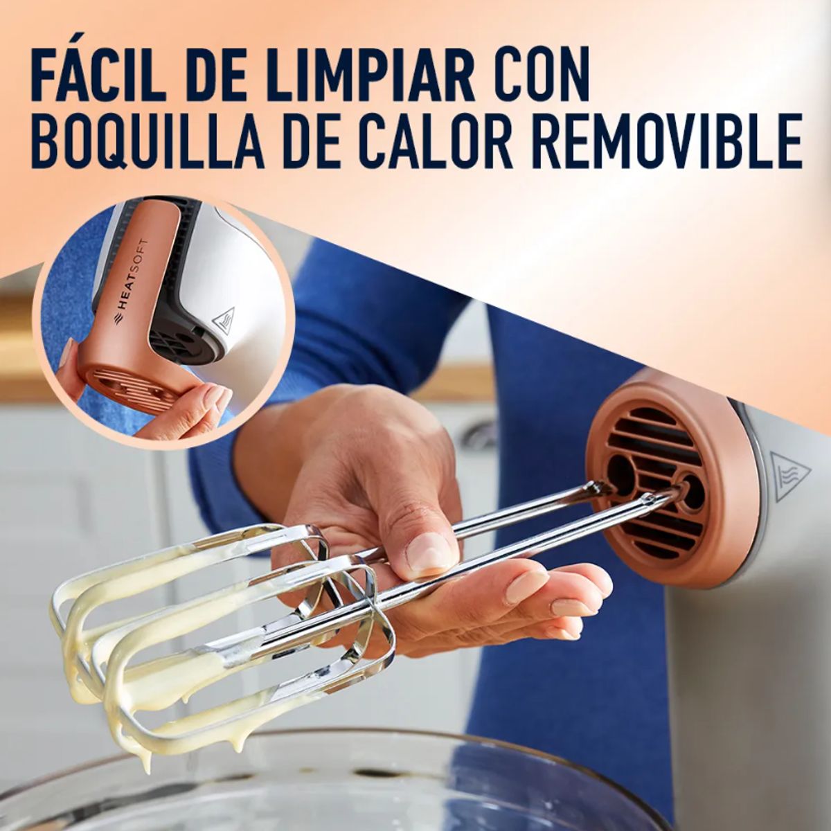 OSTER - Batidora De Mano Oster® Tecnología Heatsoft Fpsthmamr Blanco