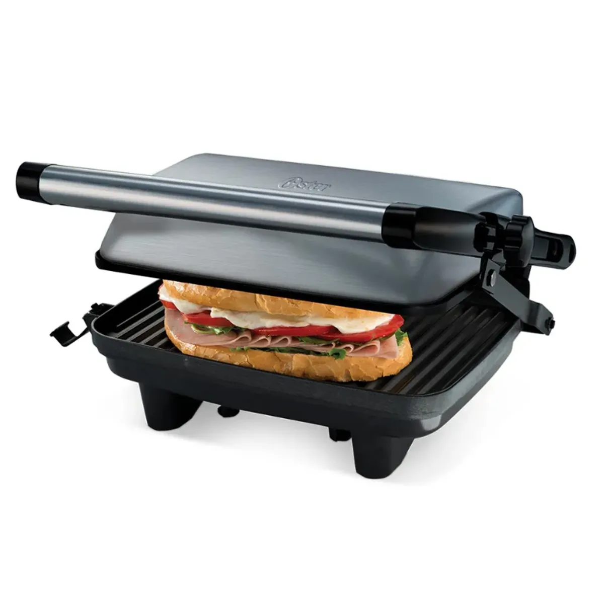 OSTER - Plancha Panini Oster® Compacta Ckstpa2880 Color Gris
