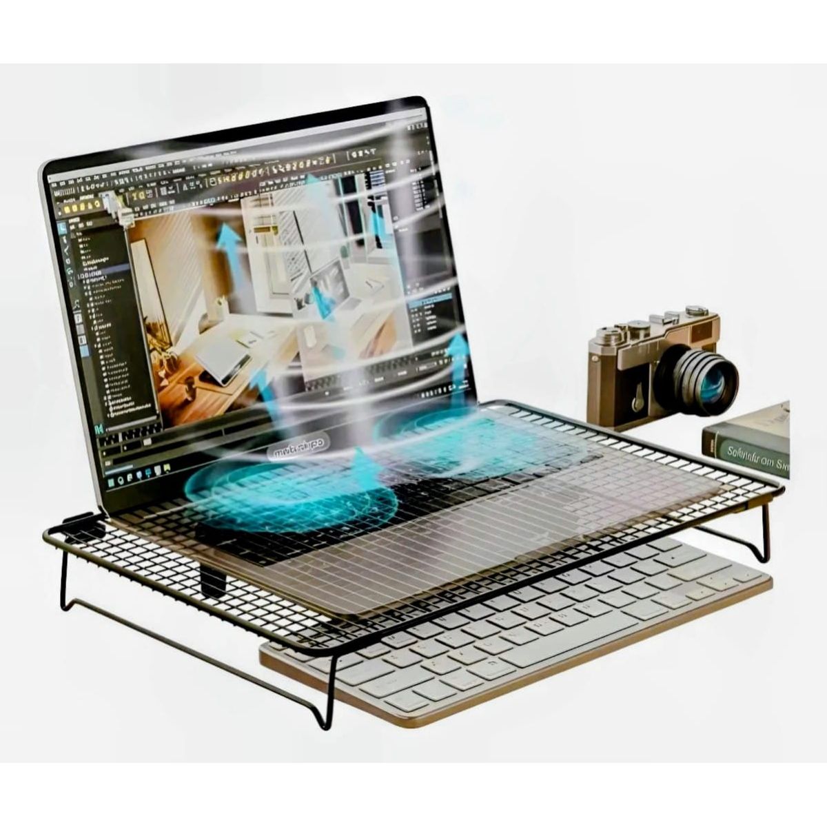 GENERICO - Soporte plegable de 1 pieza, base de enfriamiento para Lapton escritorio de oficina