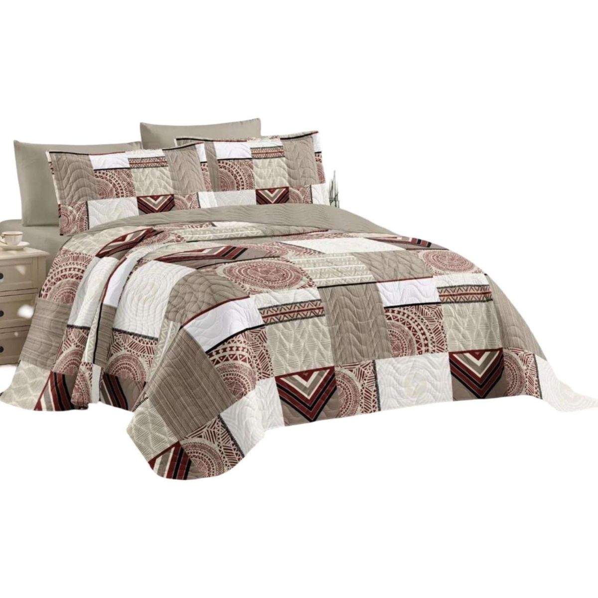 GENERICO - Cubrecama Quilt verano plaza y media_.