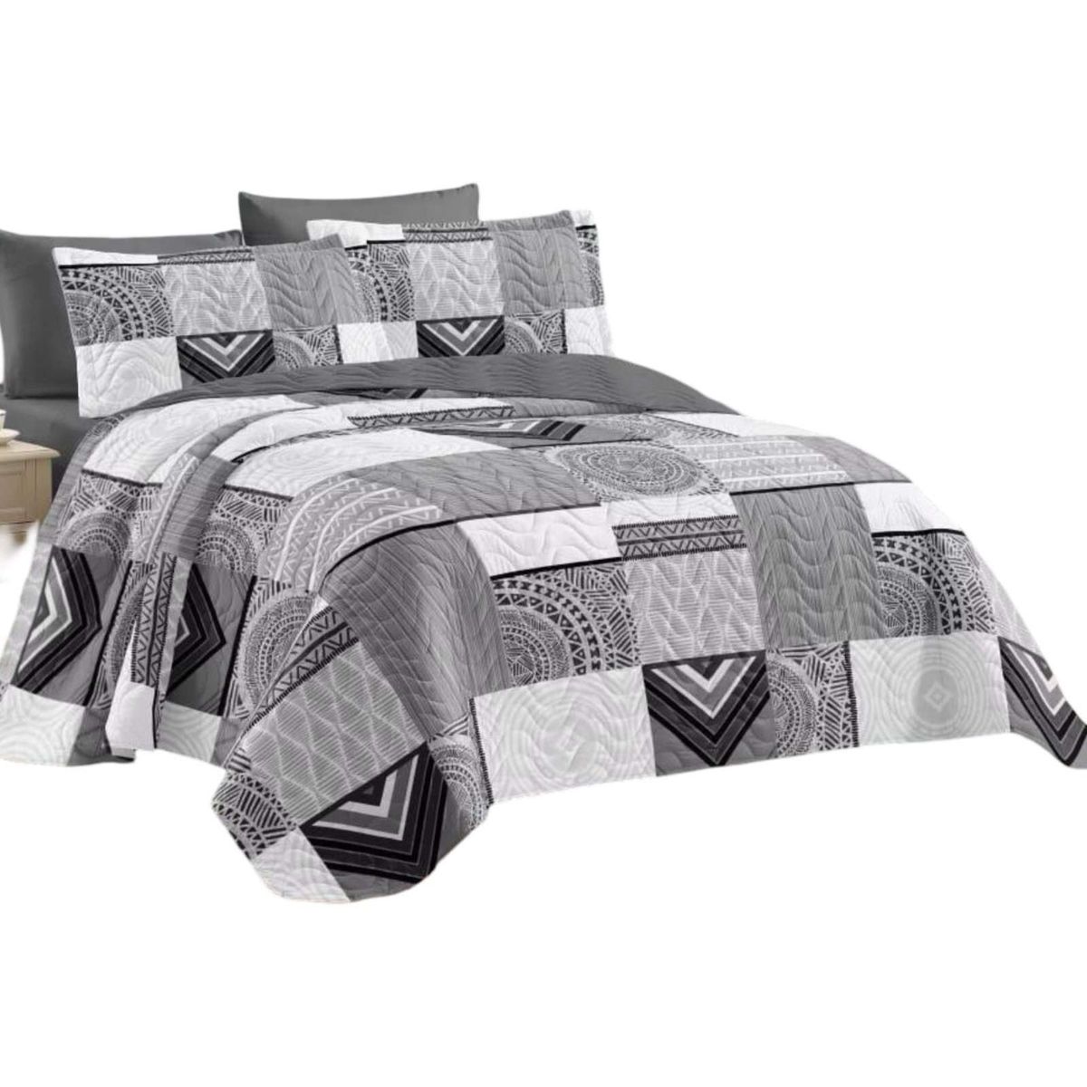 GENERICO - Cubrecama Quilt verano plaza y media