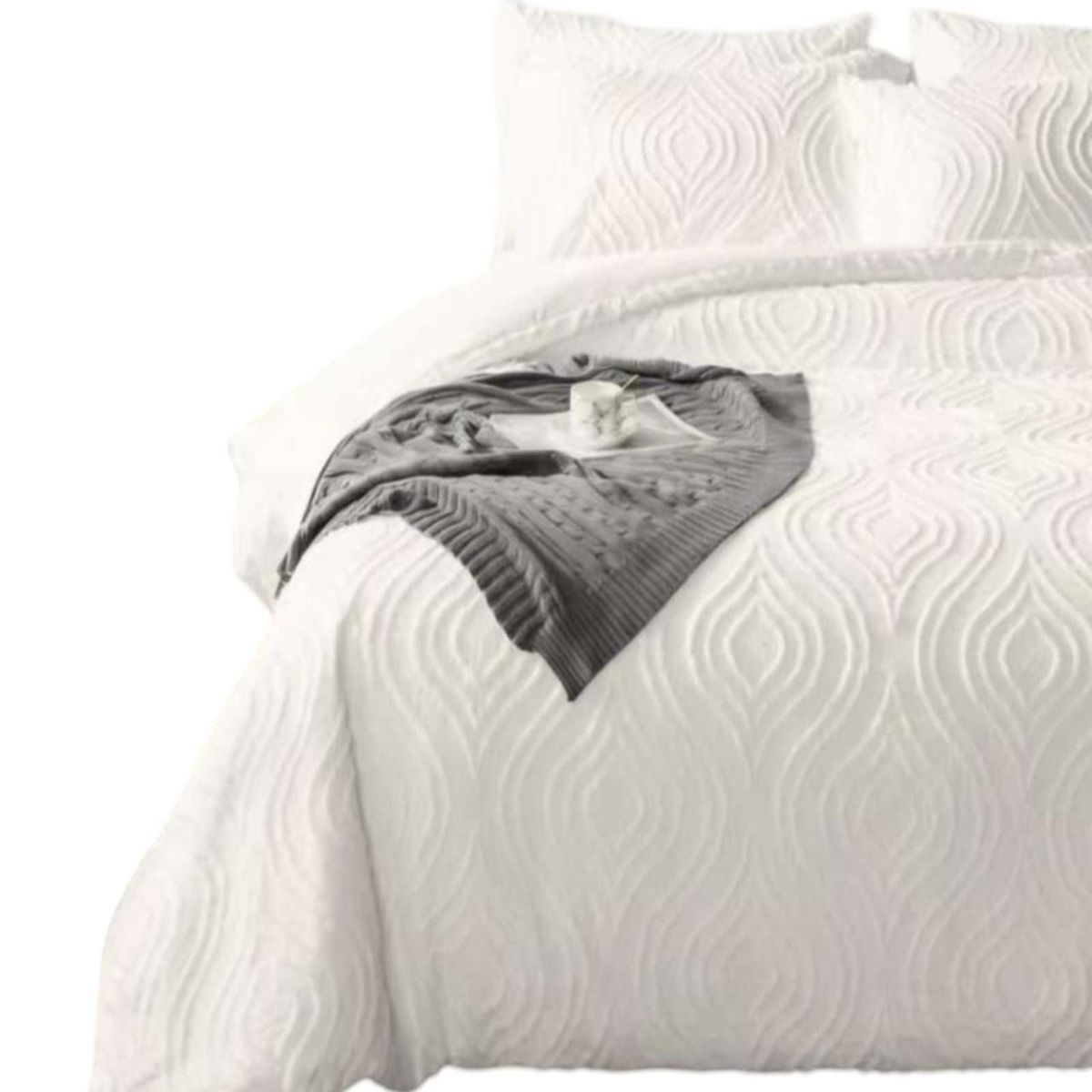 GENERICO - CUBRECAMA QUILT VERANO DELGADO NO ACOLCHADO 2 PLAZAS