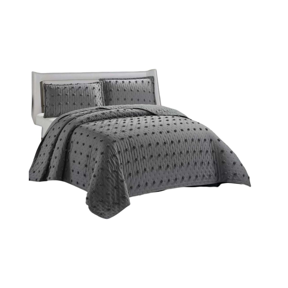 GENERICO - CUBRECAMA QUILT TUFTING DE LUJO SUAVE KING