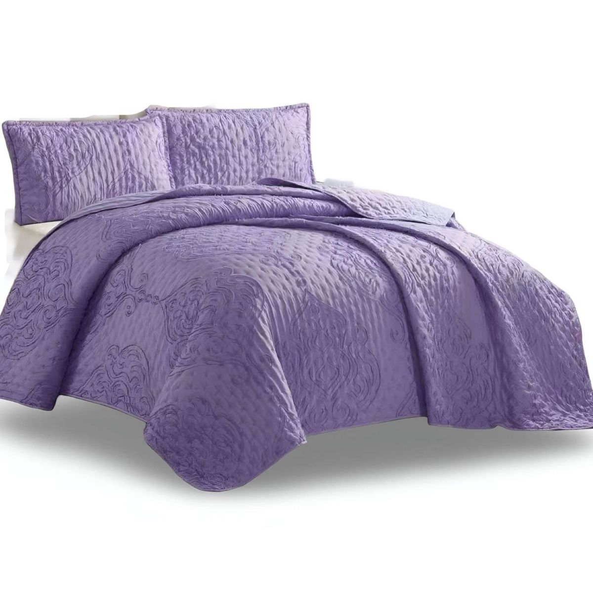GENERICO - CUBRECAMA QUILT TUFTING DE LUJO SUAVE 2 PLAZAS_.