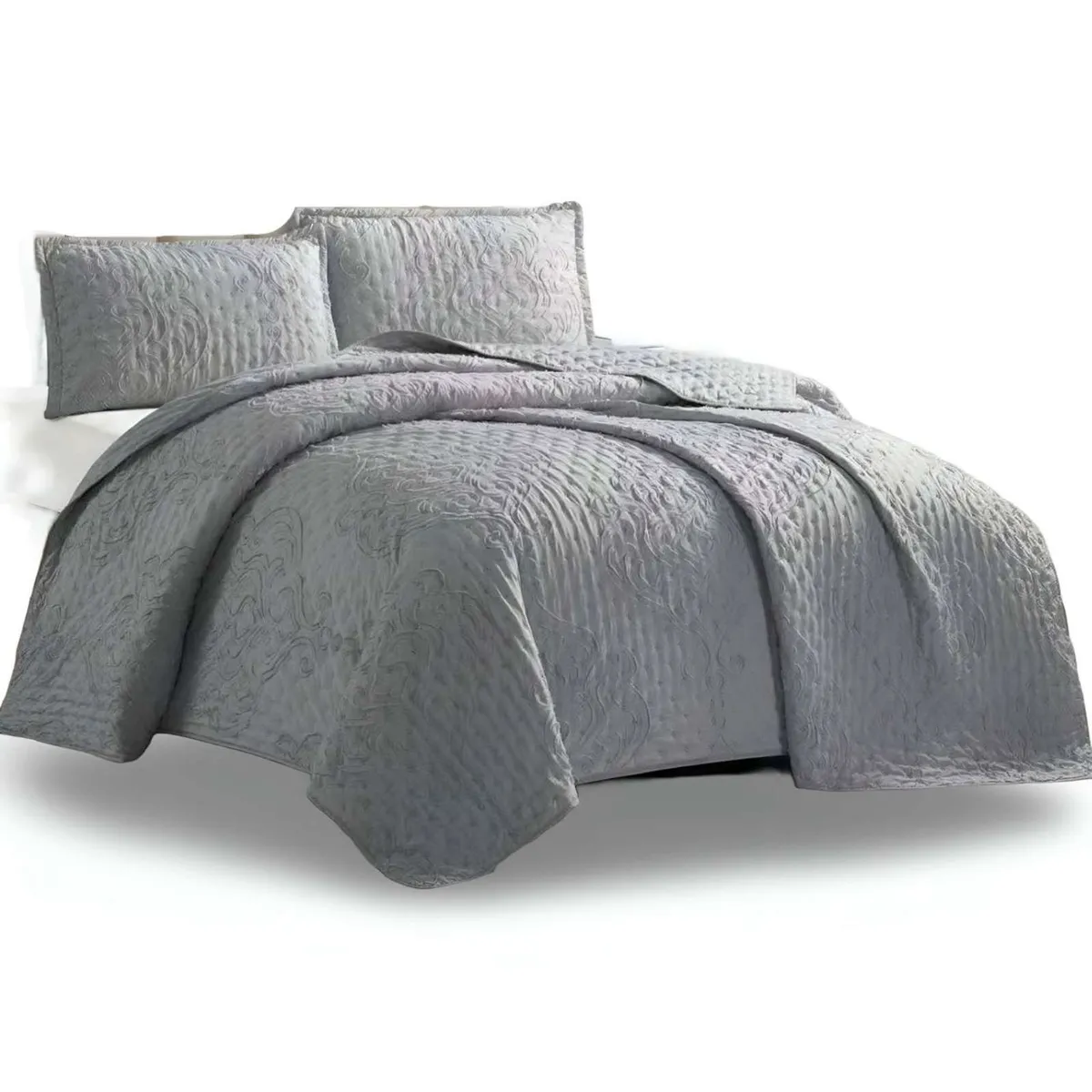 GENERICO - CUBRECAMA QUILT TUFTING DE LUJO SUAVE 2 PLAZAS