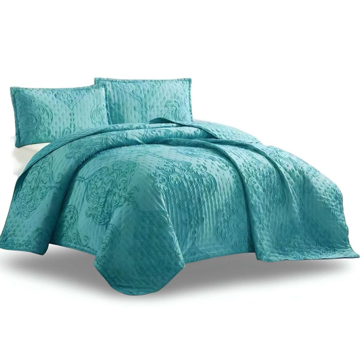 GENERICO - CUBRECAMA QUILT TUFTING DE LUJO SUAVE KING_.