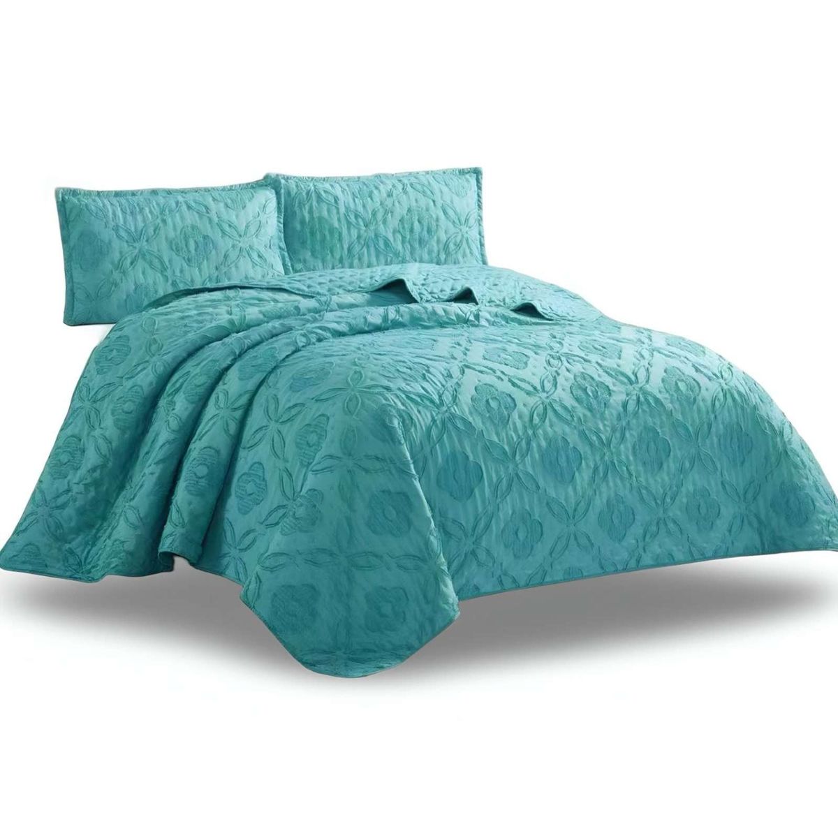 GENERICO - CUBRECAMA QUILT TUFTING DE LUJO SUAVE 2 PLAZAS