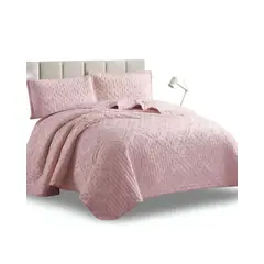 GENERICO - CUBRECAMA QUILT TUFTING DE LUJO SUAVE 2 PLAZAS