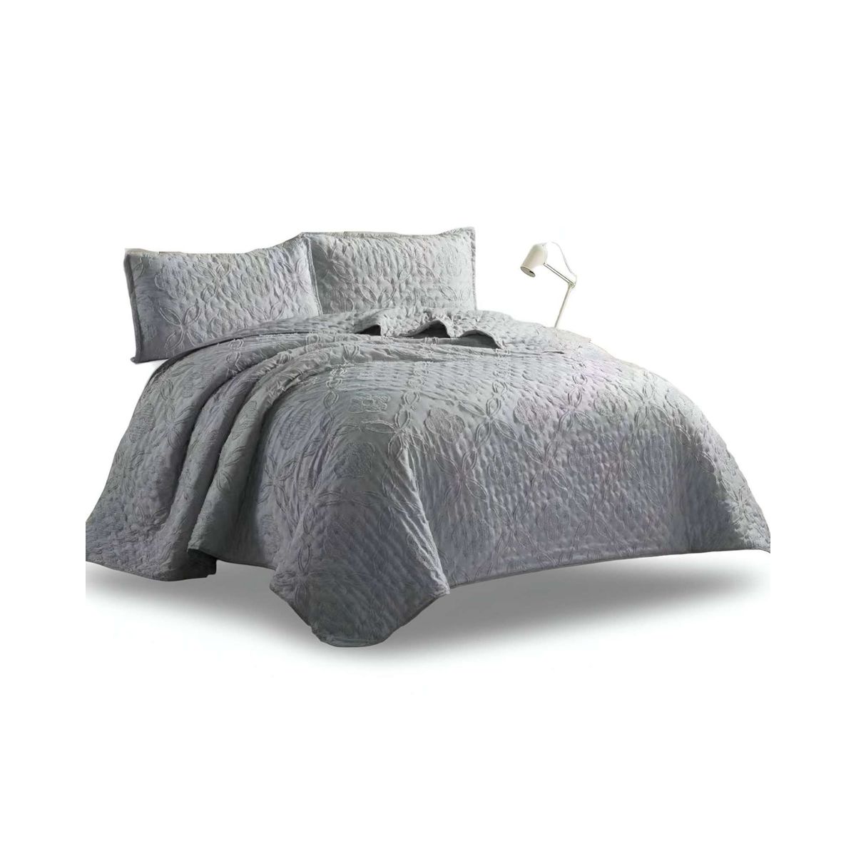 GENERICO - CUBRECAMA QUILT TUFTING DE LUJO SUAVE KING_.