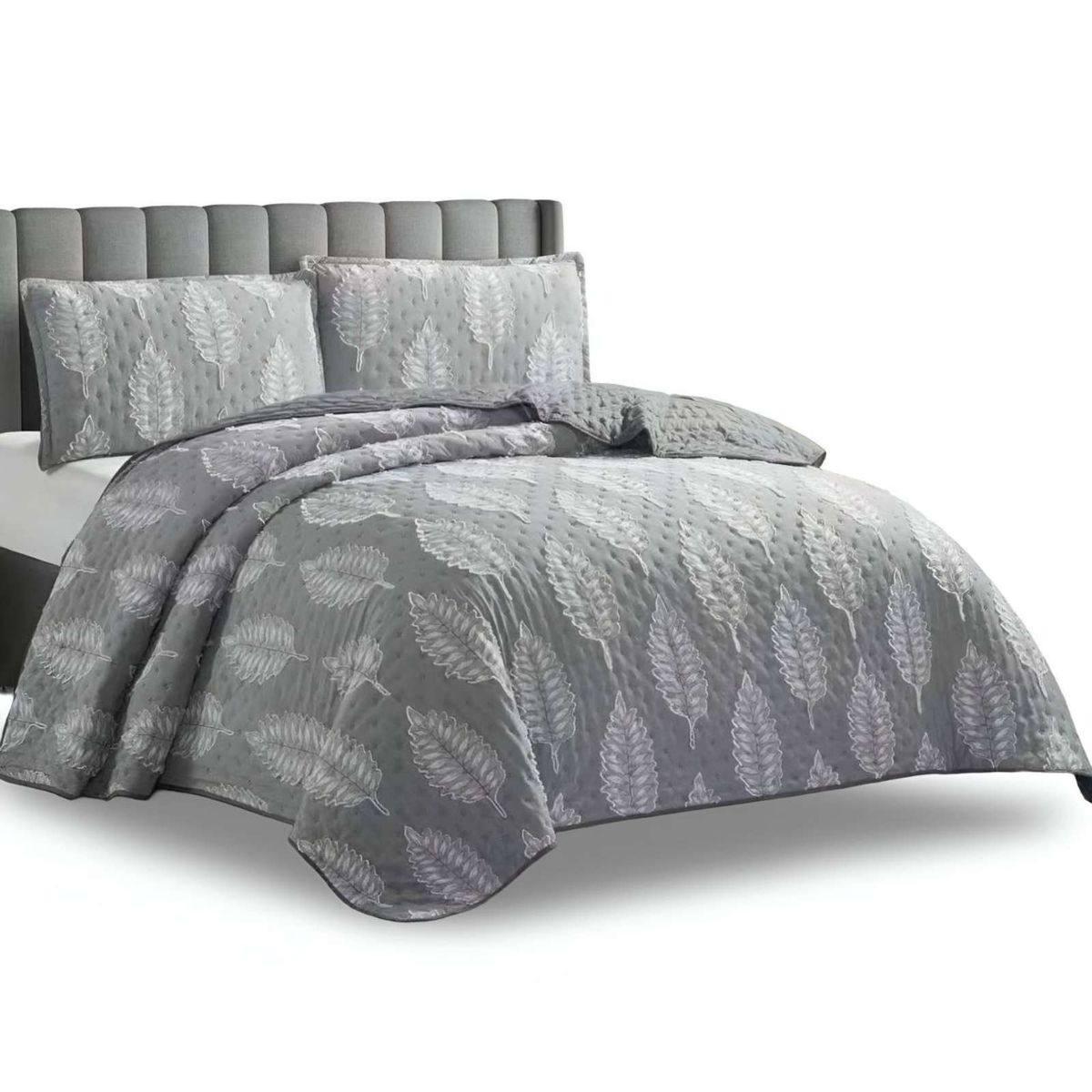 GENERICO - CUBRECAMA QUILT TUFTING DE LUJO SUAVE KING