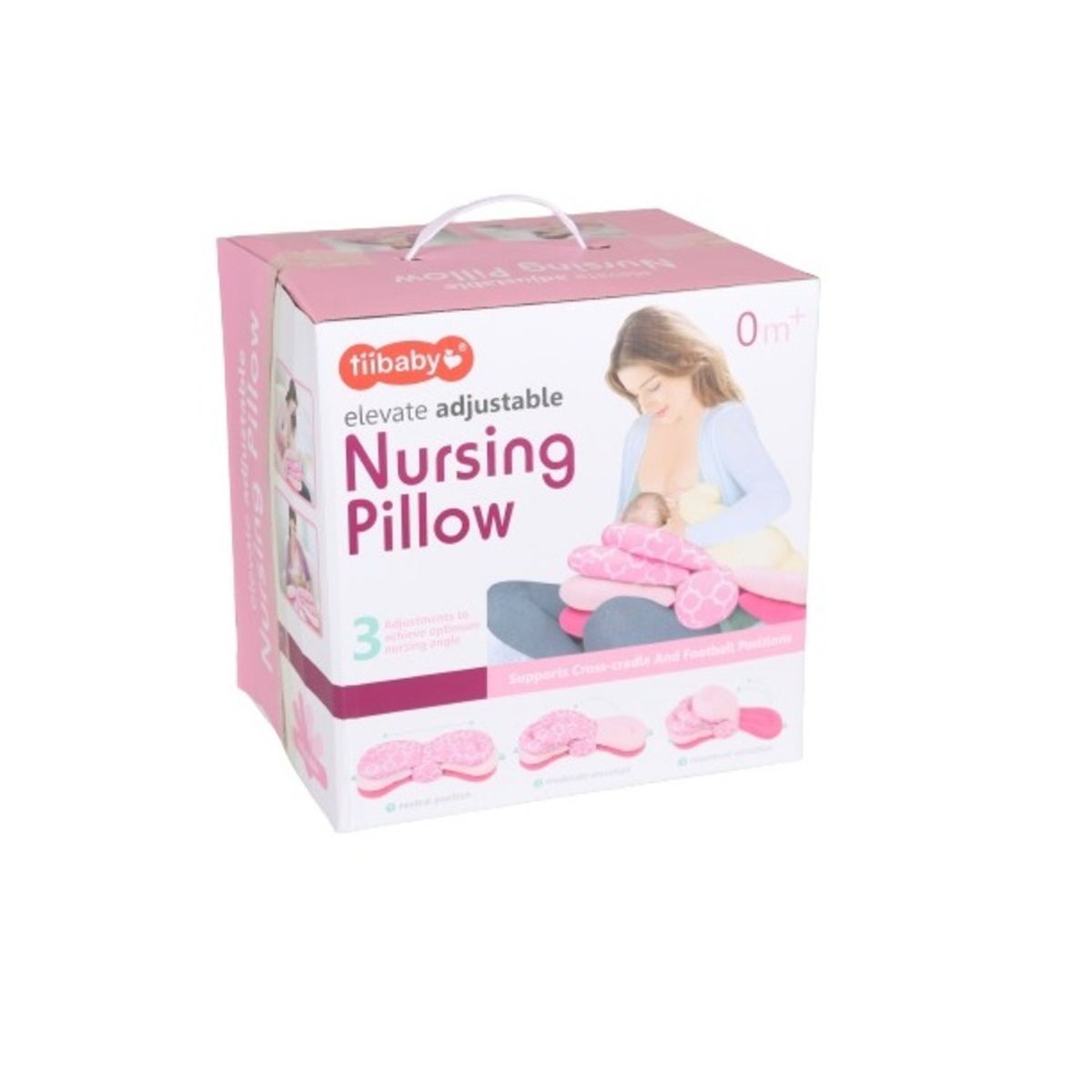 GENERICO - ALMOHADA PARA AMAMANTAR MULTIUSO ROSADO