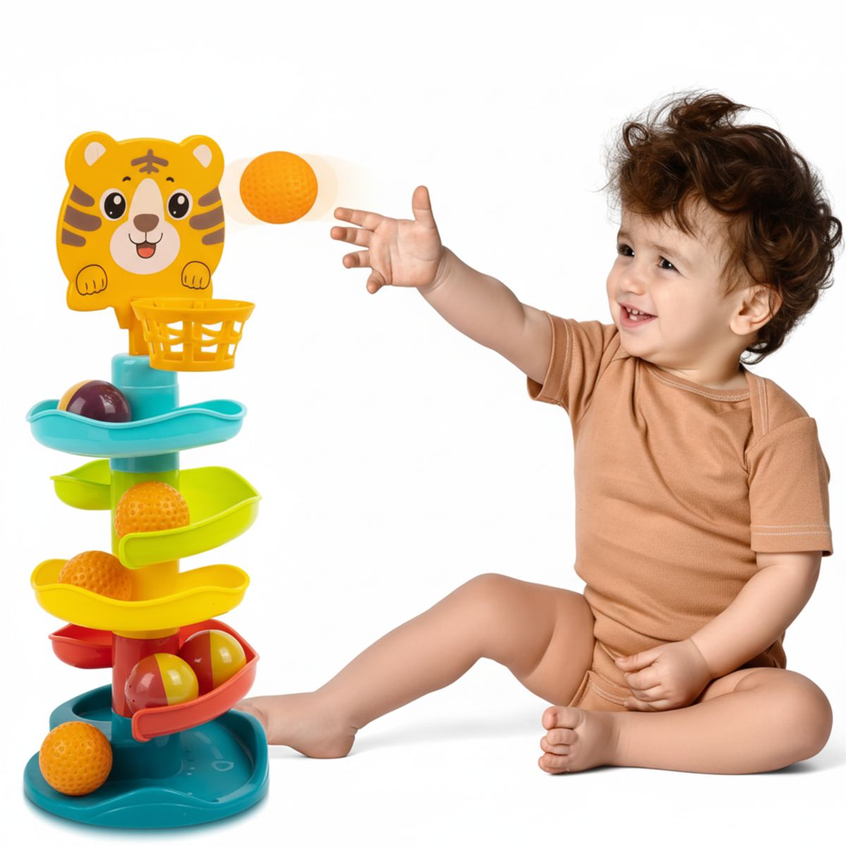 GENERICO - TOBOGAN CON PELOTA DIDACTICA DE BEBE