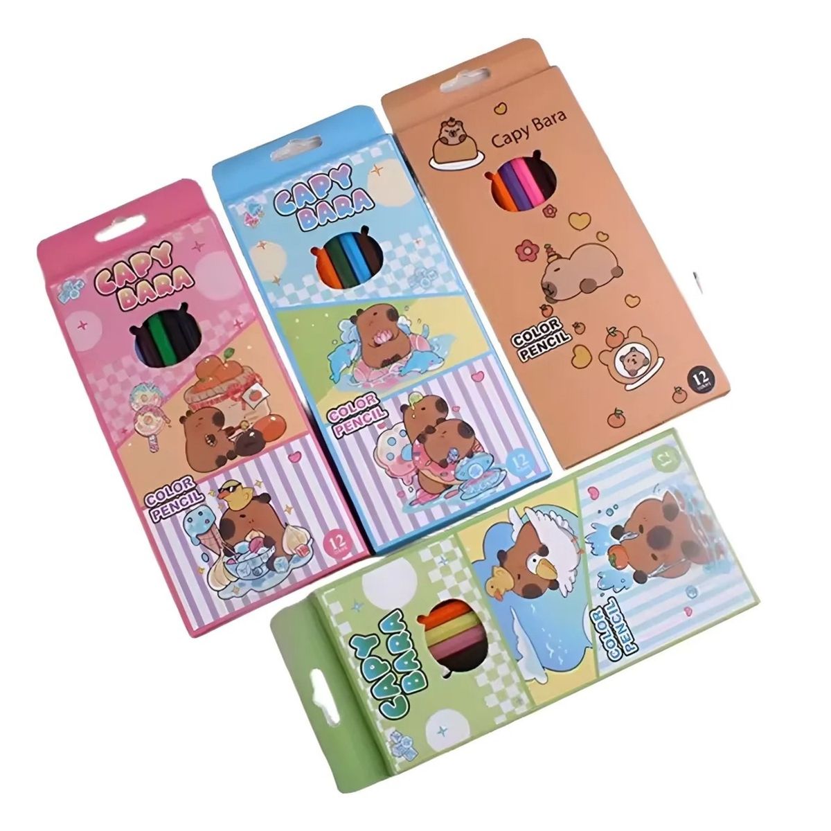 GENERICO - SET 12 LÁPIZ DE COLORES CAPIBARA