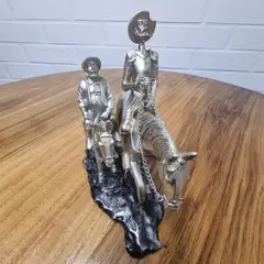 GENERICO - Don Quijote De La Mancha y Sancho Panza Plateado