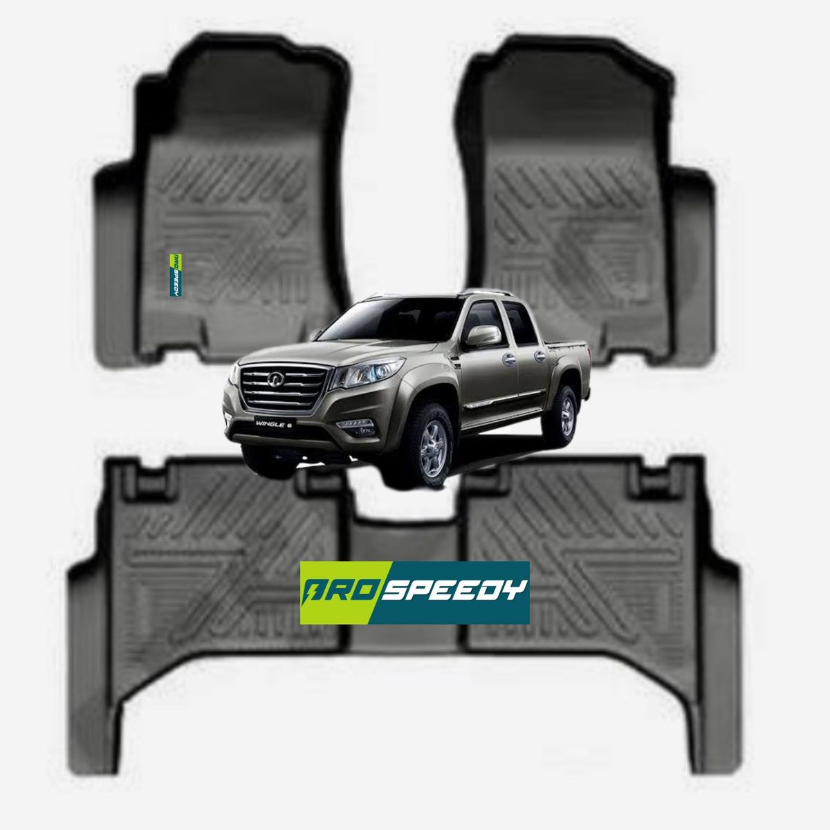 GENERICO - PISOS CALCE PERFECTO PROSPEEDY GREATWALL WINGLE 6 3PIEZAS