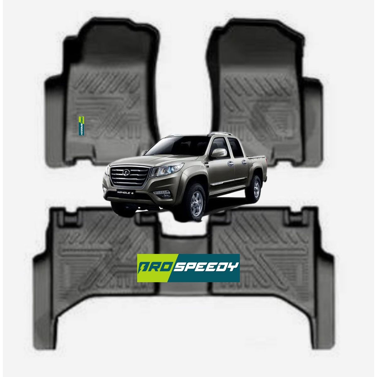 GENERICO - PISOS CALCE PERFECTO PROSPEEDY GREATWALL WINGLE 6 3PIEZAS