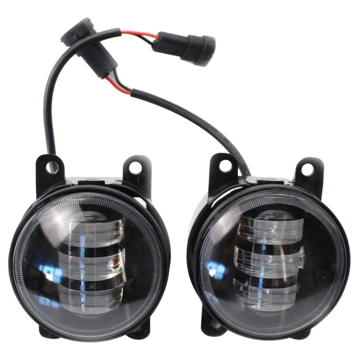 GENERICO - Par De Foco Led Neblinero Antiniebla Redondo