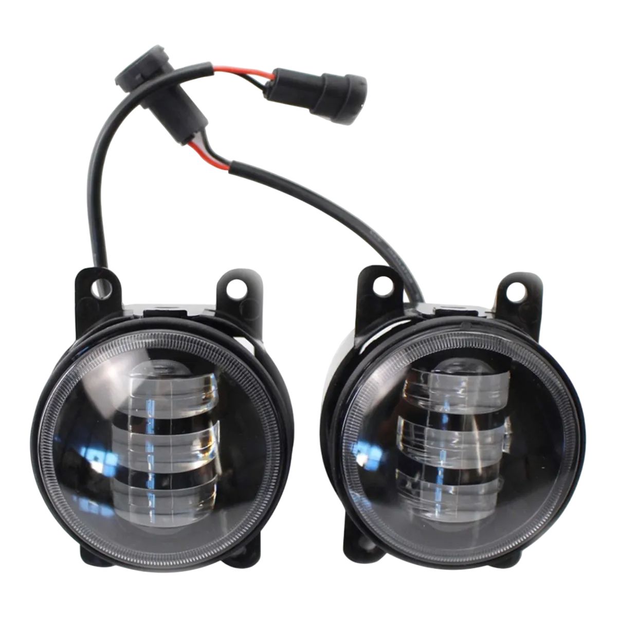 GENERICO - Par De Foco Led Neblinero Antiniebla Redondo