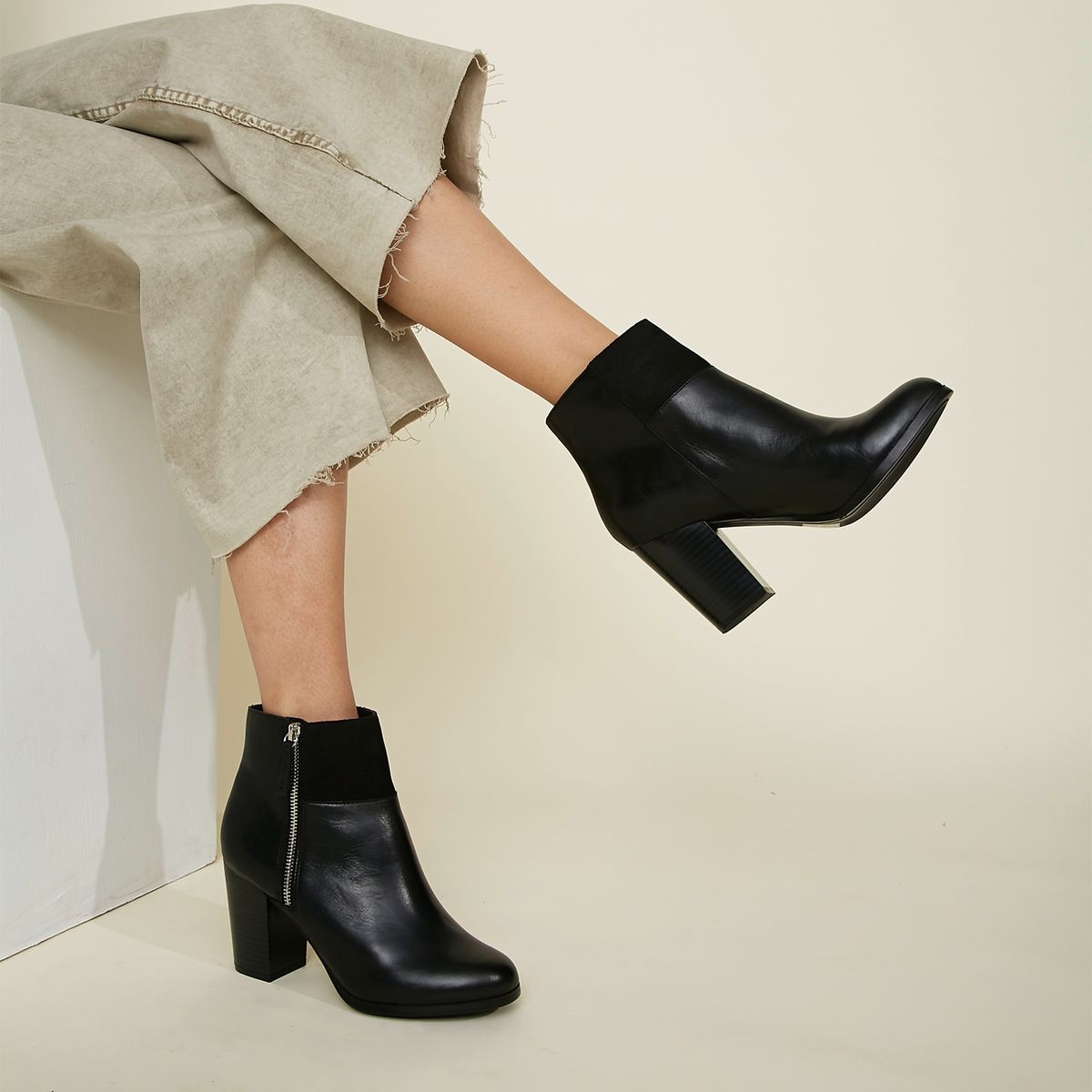 ALDO - Prespa Botín Mujer Cuero Negro Aldo