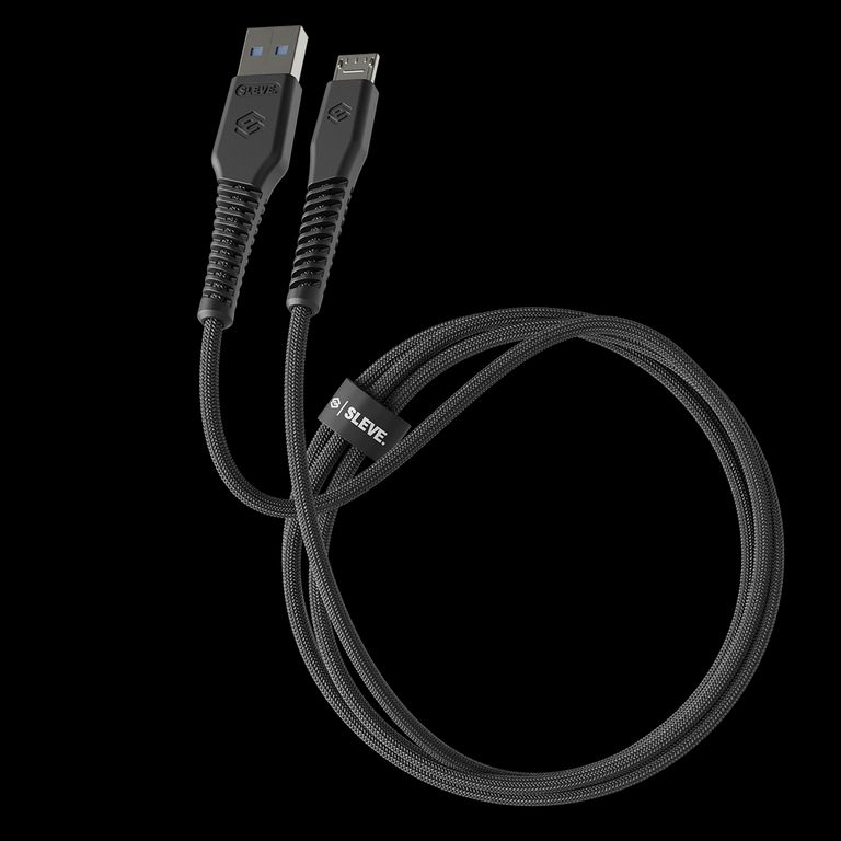 Cable Cargador Sleve Line X Usb A Micro 5 Black