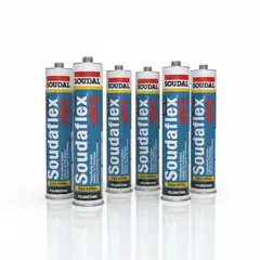 SOUDAL - Sellador De Poliuretano Gris 300 Ml. Soudaflex 40 Fc 6 Unidades