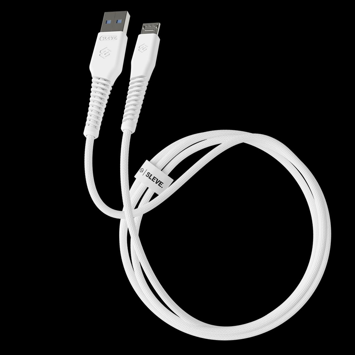 SLEVE - Cable Cargador Sleve Line X Usb A Micro 5 White