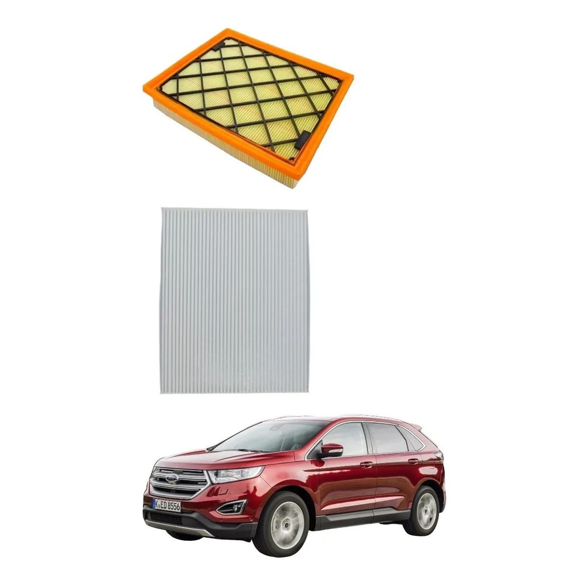 GENERICO - Kit Filtro De Aire Y Polen Ford Edge 2017-2022