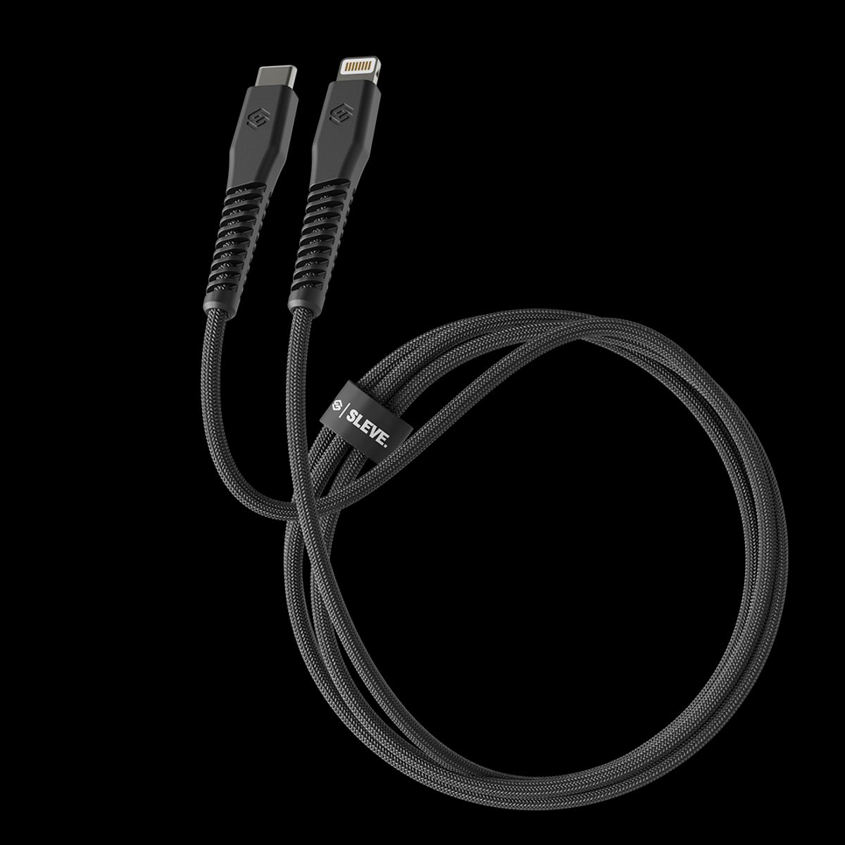 SLEVE - Cable Cargador Sleve Line X Usb Tipo C A Lightning Black