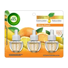 AIRWICK - Recarga Desodorante Electrico Citrus Punch 3 Un